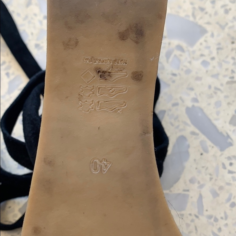Isabel Marant Black Suede Cork Platform Sandals - Picture 7 of 11